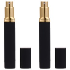 plaka 便攜式噴霧香水補充瓶 12ml, 黑色, 2個
