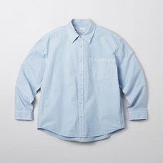 스파오 남녀공용 워시드 오버핏 면 셔츠 SPYWF23M04