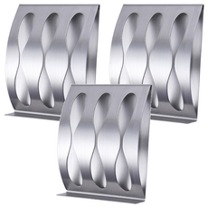 SallimTeriar 不銹鋼三爪牙刷架, 單色, 3個