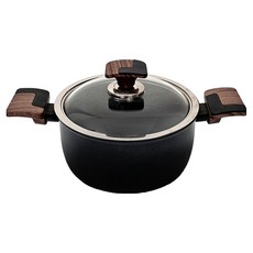 Silvat IH電磁爐適用Carino雙耳鍋, 1個, 24cm, 黑色