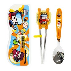 噠噠特攻兒童學習筷組, 混色, 湯匙+學習筷+收納盒
