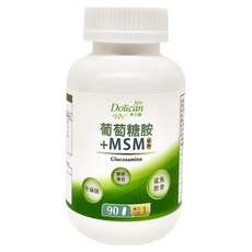 Dolican 多立康 葡萄糖胺+MSM 鯊魚軟骨 膠原蛋白, 90顆, 1.224g, 1罐