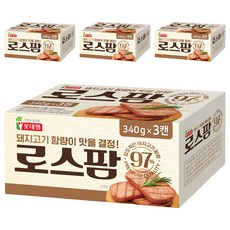 롯데햄 로스팜 97%, 340g, 12개
