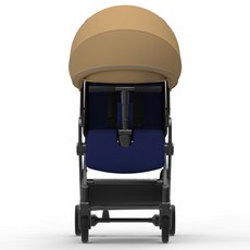 와이업 기내반입 지니 제로2 휴대용 유모차, 프레임(블랙), 시트(네이비), 캐노피(베이지)
