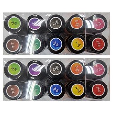 밀양한천 천연색소 20g x 10종 세트, 200g, 2개