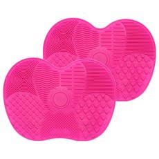 DM 실리콘 브러쉬 세척 패드, 마젠타, 2개