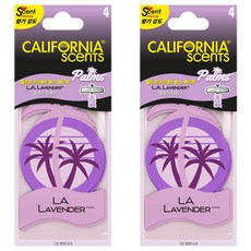 CALIFORNIA scents 芳香劑紙片掛式LA薰衣草香 正裝 4入, 薰衣草香, 26g, 2袋