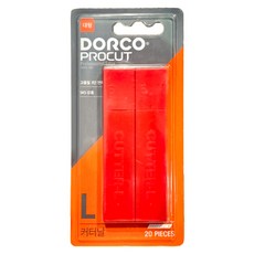 DORCO 多可樂客 PROCUT L型美工刀補充刀片 20片, 1組