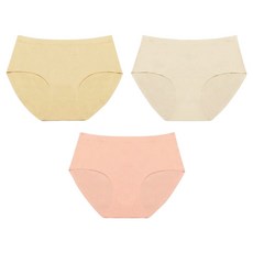 맬러뮤트 청소년 하이틴 데일리 누디 심리스 팬티 3종 세트