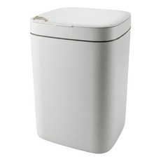 西格傢飾 L8奶油風智能感應垃圾桶 1.5kg 16L, 奶油白