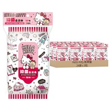 Hello Kitty 凱蒂貓 抑菌柔濕巾, 3包, 24袋