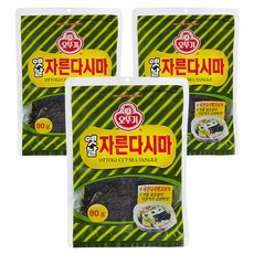 오뚜기 옛날 자른 다시마, 80g, 3개