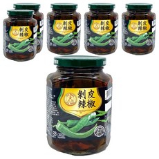 金太子 剝皮辣椒, 350g, 6罐