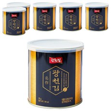 광천김 명작 캔김, 30g, 6개