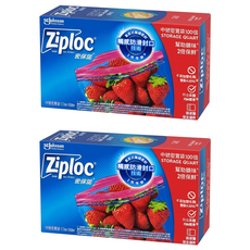 Ziploc 密保諾 密實袋, 中號（M）, 100個, 2盒