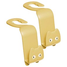 minono 貓咪汽車椅背掛鉤 2入一組, 顏色隨機, 2組