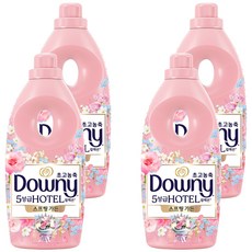 다우니 초고농축 5성급 호텔 컬렉션 섬유유연제 스프링 가든 본품, 1L, 1개입, 4개