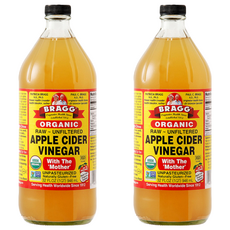 統一生機 Bragg 有機蘋果醋, 未經過濾、稀釋，保持原始風味, 946ml, 2瓶