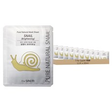 THe SaeM 得鮮 淨白蝸牛精華面膜 20ml 銀色, 1片, 11片