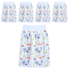 OhBabyLying 寶寶高腰防水隔尿裙 - 森林動物, M, 5件