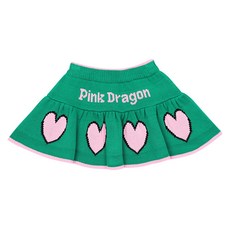 Pink Dragon 女童愛心針織裙