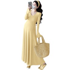 휴데이 골지 샤라라 임부 원피스