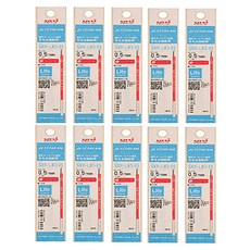 Uni 三菱 JETSTREAM Light Touch 輕觸感墨水多功能筆芯 SXR-L80-05 0.5mm, 紅色, 10個