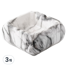 KODACHIEF 인테리어 실내 사각 재떨이 12.5 x 5.8 cm, 그레이, 3개