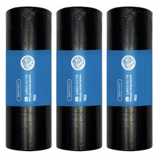 월드크린 위생롤백 검정 소 17cm x 25cm, 소(S), 200개입, 3개