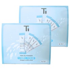 Ti 犬貓專科魚油粉,Omega-3,每包含有精準劑量，方便控制每日攝取量，確保寵物獲得最佳的保健效果,50包,2盒