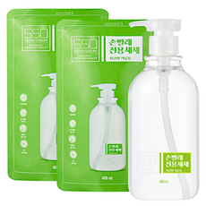 Ssooksoqum 手洗敏感衣物用洗衣精 480mL+補充包 400mL 2入組, 1套