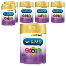 Mead Johnson 美強生 親舒部分水解1號蛋白嬰兒配方奶粉 0~12個月, 800g, 6罐