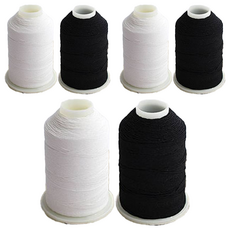 COTS 小型橡膠線 2入, 白色 + 黑色, 3套