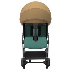 와이업 기내반입 지니 제로2 휴대용 유모차, 프레임(블랙), 시트(아쿠아), 캐노피(베이지)