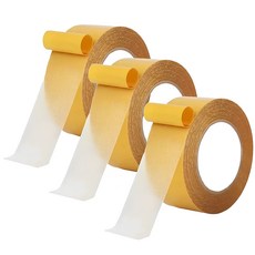 쿠말 초강력 자국없는 메쉬 양면테이프 3cm x 5m, 투명, 3개