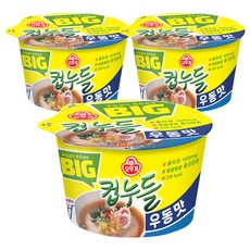 오뚜기 빅컵누들 우동맛 61.5g, 3개