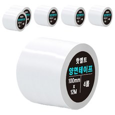 DADA 高黏度熱熔雙面膠帶 100mm x 12m, 不透明, 6個