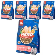 Hero MAMA 全齡貓 雞肉益生菌凍乾晶球貓糧，400g, 曠野鮮雞, 5包