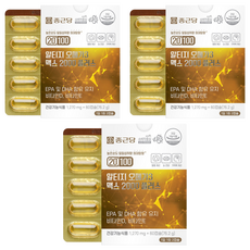 종근당 20100 알티지 오메가3 맥스 2000 플러스, 60정, 3개