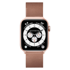 LAUT 萊德 米蘭不銹鋼磁吸錶帶, 玫瑰金, 1個