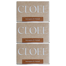 CLOEE 臉部身體皂 檸檬草 + 燕麥 103g, 3個