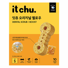 잇츄 강아지 오리지널 옐로우 S 덴탈껌, 혼합맛(밀웜/마누카꿀), 120g, 1개