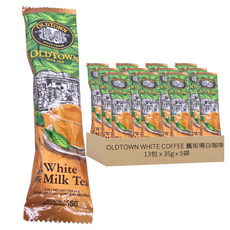 OLDTOWN WHITE COFFEE 舊街場白咖啡 南洋拉茶風味香滑奶茶 三合一 白奶茶風味 Set, 35g, 13包, 5袋