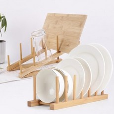 모나코올리브 원목 접시꽂이 삼각대, 우드, 2개