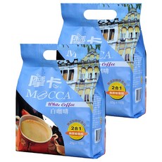MOCCA 摩卡 二合一白咖啡 無蔗糖, 25g, 15條, 2袋