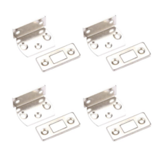 磁鐵門吸 無縫款 亮銀色, 4個