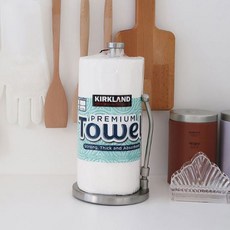 不鏽鋼廚房紙巾架 大型, 銀色, 1個