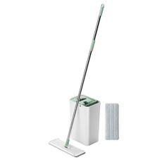 3M 百利免手洗平板拖把桶 1桶1桿1布 輕巧型, 1組