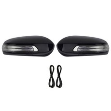 Camily 汽車LED側鏡蓋2P 1Way Genesis型EEC黑色金屬 +接線2P, 1套, 雷諾三星新SM5印象2007~2010