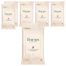 DEAR SKIN Lacto 女性護理濕紙巾 10入, 31g, 6個